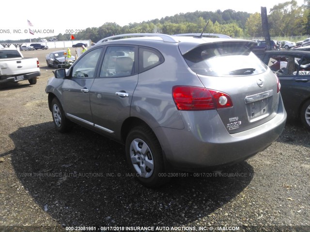 JN8AS5MT4FW662061 - 2015 NISSAN ROGUE SELECT S SILVER photo 3