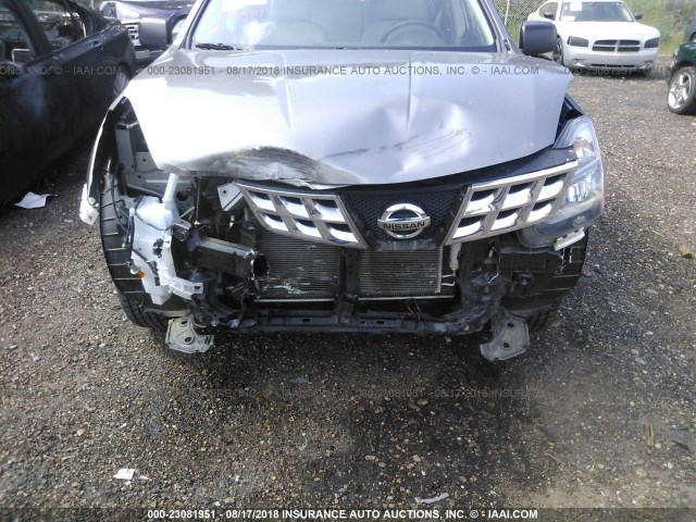 JN8AS5MT4FW662061 - 2015 NISSAN ROGUE SELECT S SILVER photo 6