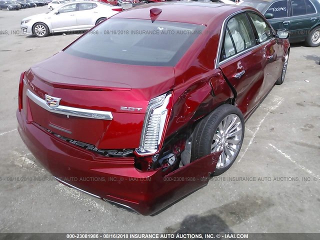 1G6AX5SX6G0146892 - 2016 CADILLAC CTS LUXURY COLLECTION RED photo 4