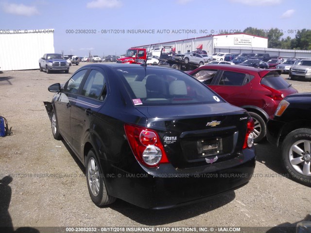 1G1JA5SH5C4159118 - 2012 CHEVROLET SONIC LS 黑色 照片 3