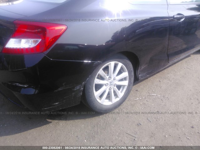 2HGFG3B04CH504928 - 2012 HONDA CIVIC EXL 黑色 照片 6