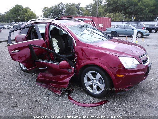 3GNAL4EK8ES546520 - 2014 CHEVROLET CAPTIVA LTZ RED photo 1