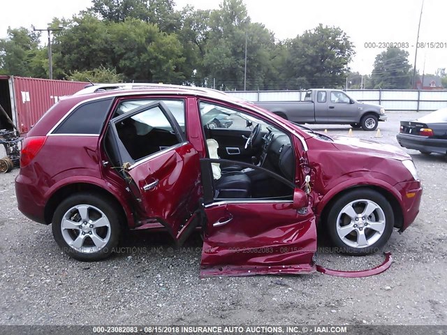 3GNAL4EK8ES546520 - 2014 CHEVROLET CAPTIVA LTZ RED photo 6