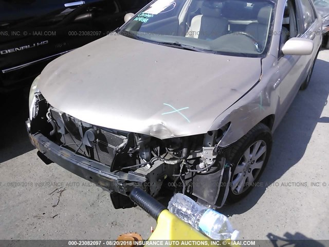 4T1BB46K58U033482 - 2008 TOYOTA CAMRY HYBRID BEIGE photo 6