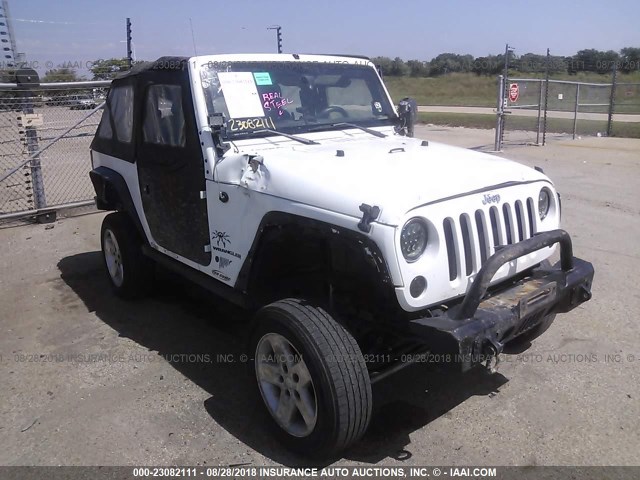 1C4AJWAG7FL546172 - 2015 JEEP WRANGLER SPORT WHITE photo 1