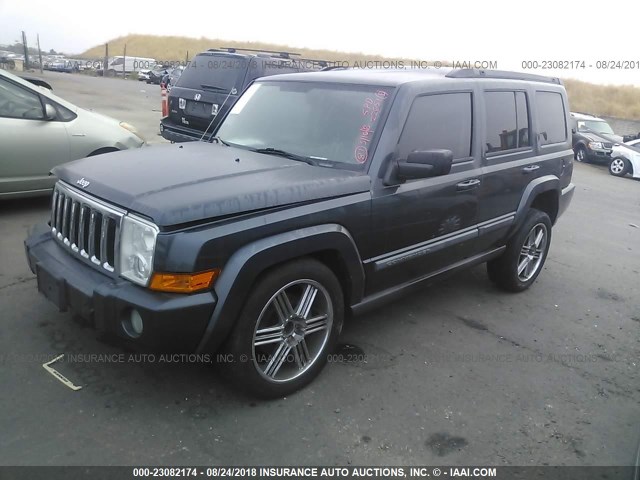 1J8HH48KX8C114826 - 2008 JEEP COMMANDER SPORT Türkis Foto 2