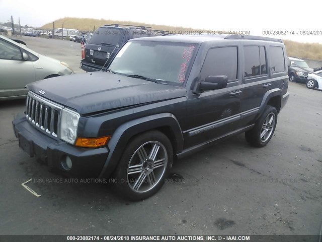 1J8HH48KX8C114826 - 2008 JEEP COMMANDER SPORT TEAL photo 2