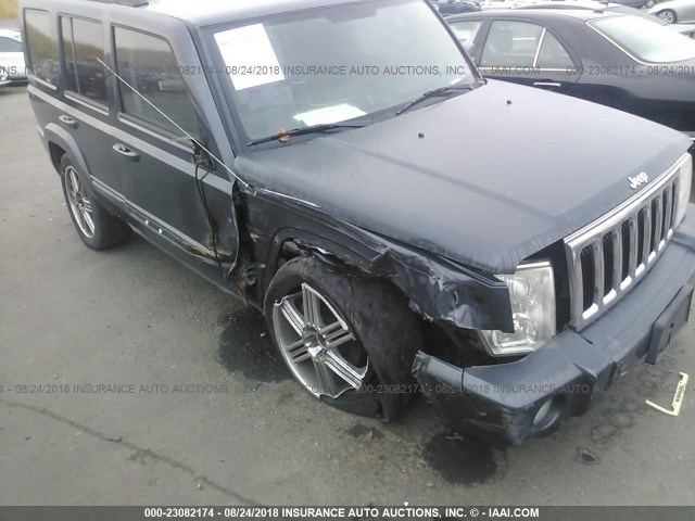 1J8HH48KX8C114826 - 2008 JEEP COMMANDER SPORT TEAL photo 6