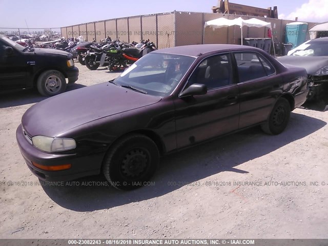 4T1SK11E5NU121458 - 1992 TOYOTA CAMRY DLX BURGUNDY photo 2