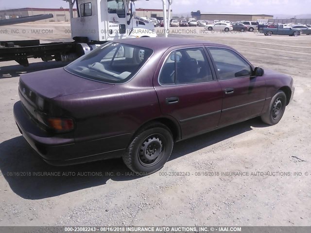 4T1SK11E5NU121458 - 1992 TOYOTA CAMRY DLX 勃艮第红 照片 4