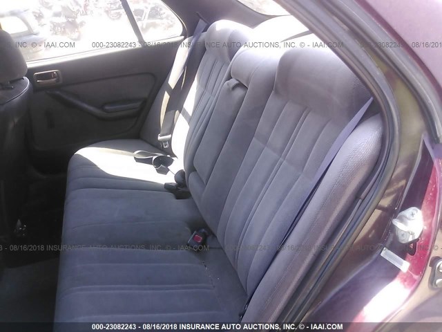 4T1SK11E5NU121458 - 1992 TOYOTA CAMRY DLX 勃艮第红 照片 8