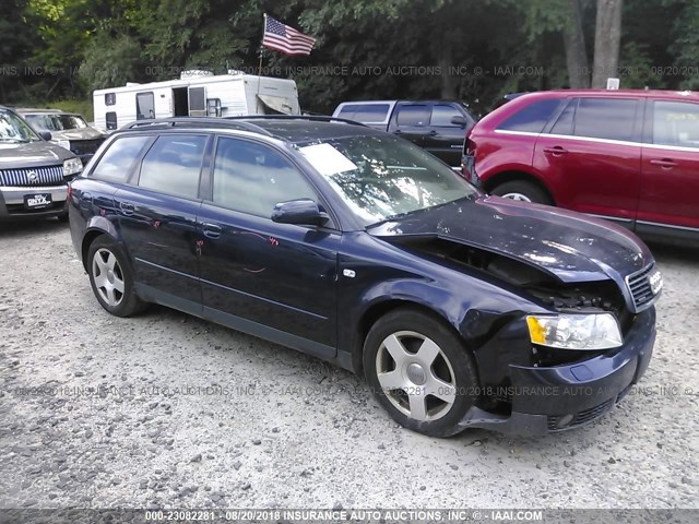 WAUVC68E32A249516 - 2002 AUDI A4 1.8T AVANT QUATTRO BLUE photo 1