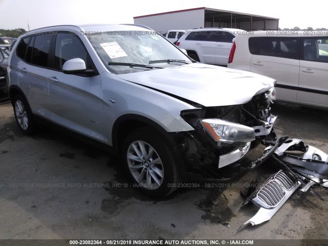 5UXWZ7C37H0V93820 - 2017 BMW X3 SDRIVE28I SILVER photo 1
