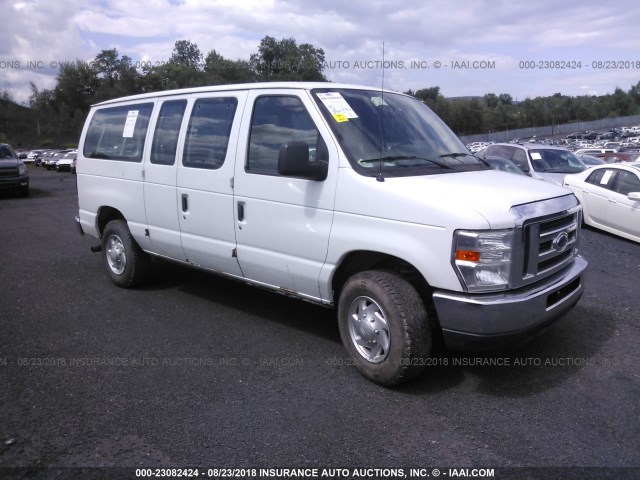 1FBNE3BL1CDA78336 - 2012 FORD ECONOLINE E350 SUPER DUTY WAGON WHITE photo 1