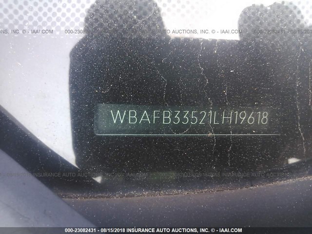WBAFB33521LH19618 - 2001 BMW X5 4.4I SILVER photo 9