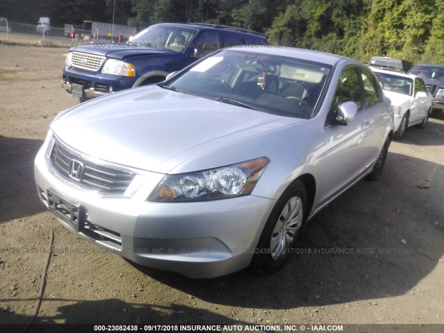 1HGCP26389A186160 - 2009 HONDA ACCORD LX SILVER photo 2