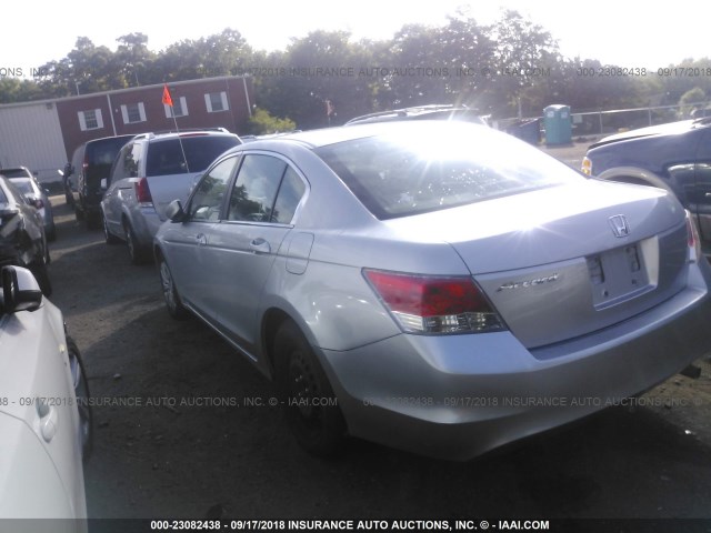 1HGCP26389A186160 - 2009 HONDA ACCORD LX SILVER photo 3