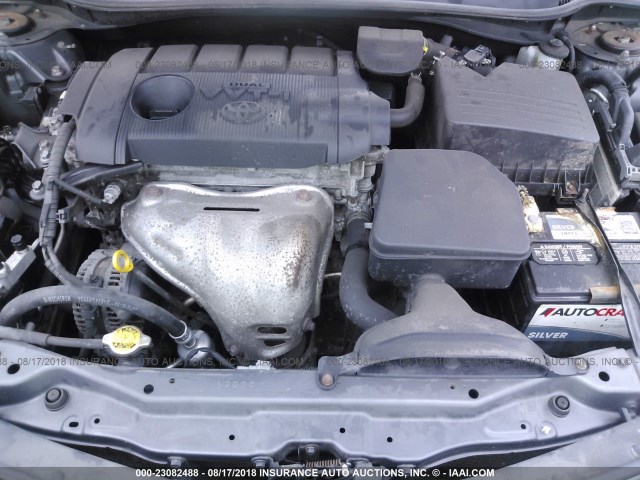 4T1BF3EKXBU142009 - 2011 TOYOTA CAMRY SE/LE/XLE ნაცრისფერი ფოტო 10