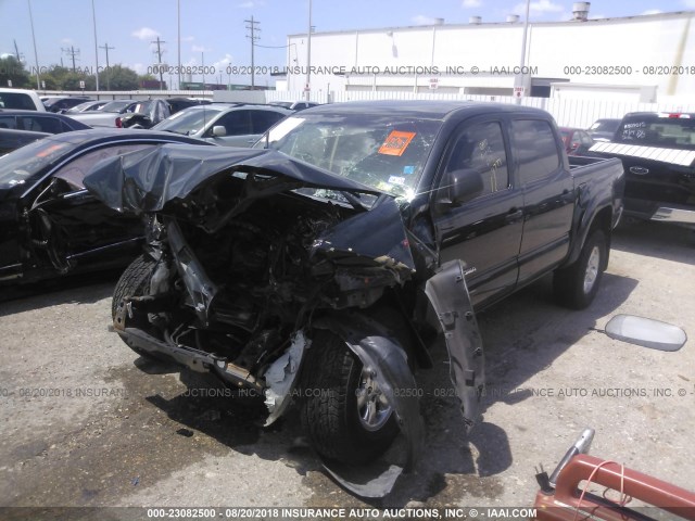 3TMJU4GN6AM096913 - 2010 TOYOTA TACOMA DOUBLE CAB PRERUNNER BLACK photo 2