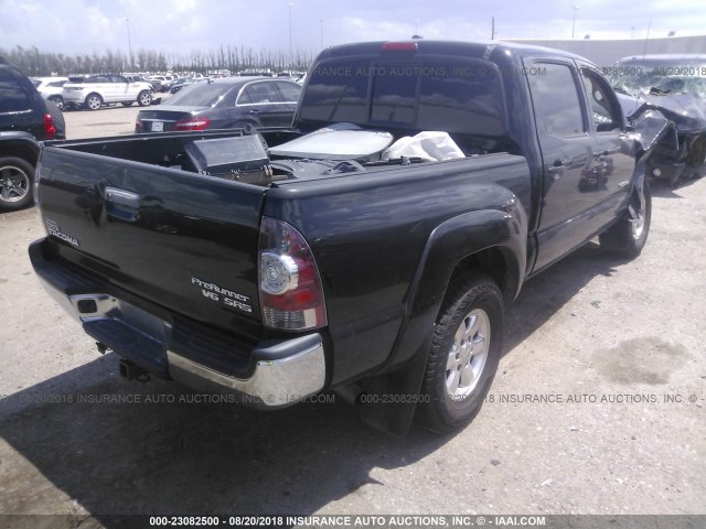 3TMJU4GN6AM096913 - 2010 TOYOTA TACOMA DOUBLE CAB PRERUNNER BLACK photo 4