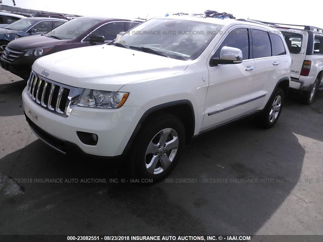 1J4RR5GT6BC526218 - 2011 JEEP GRAND CHEROKEE LIMITED WHITE photo 2