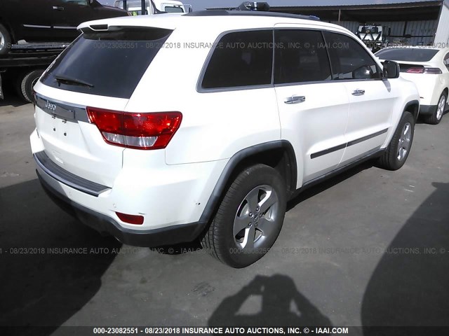 1J4RR5GT6BC526218 - 2011 JEEP GRAND CHEROKEE LIMITED WHITE photo 4