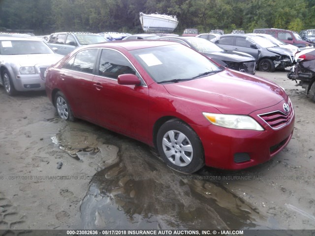 4T1BF3EK5AU048523 - 2010 TOYOTA CAMRY SE/LE/XLE RED photo 1