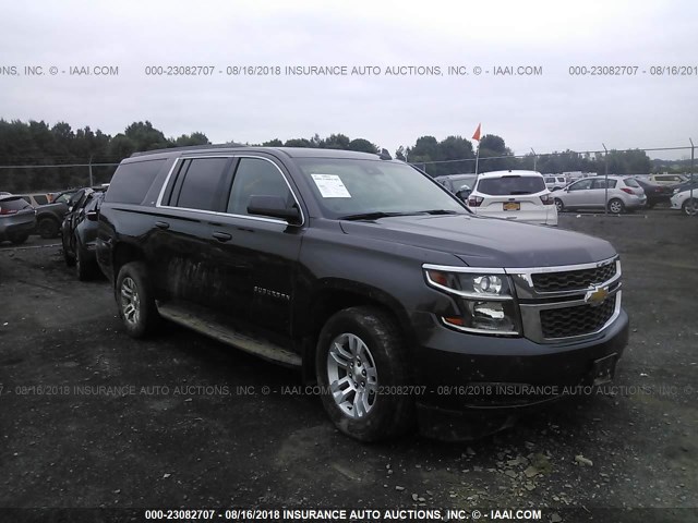 1GNSKJKC5FR572208 - 2015 CHEVROLET SUBURBAN K1500 LT GRAY photo 1