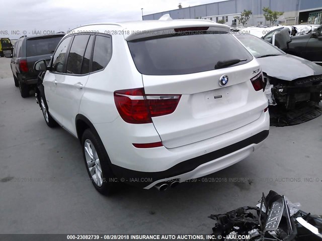 5UXWX7C53G0S16309 - 2016 BMW X3 XDRIVE35I WHITE photo 3