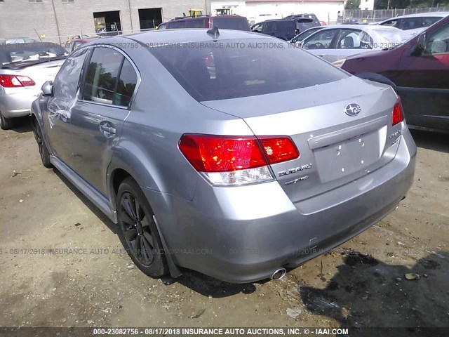 4S3BMDL68B2216626 - 2011 SUBARU LEGACY 3.6R LIMITED SILVER photo 3