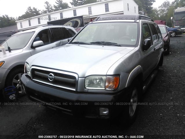 JN8DR09Y24W922132 - 2004 NISSAN PATHFINDER LE/SE SILVER photo 2