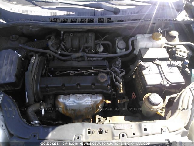 KL1TD56657B042096 - 2007 CHEVROLET AVEO LS BLACK photo 10