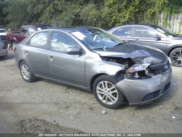 KNAFU4A20C5475237 - 2012 KIA FORTE EX GRAY photo 1