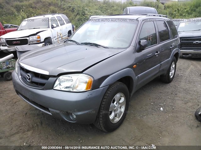 4F2CU081X2KM16210 - 2002 MAZDA TRIBUTE LX/ES GRAY photo 2