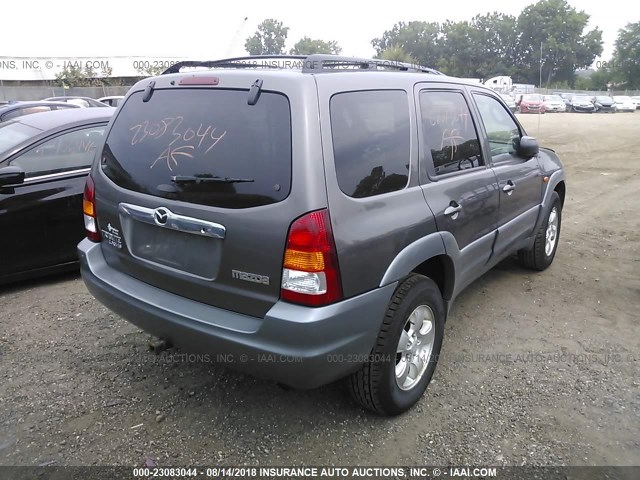 4F2CU081X2KM16210 - 2002 MAZDA TRIBUTE LX/ES 灰色 照片 4