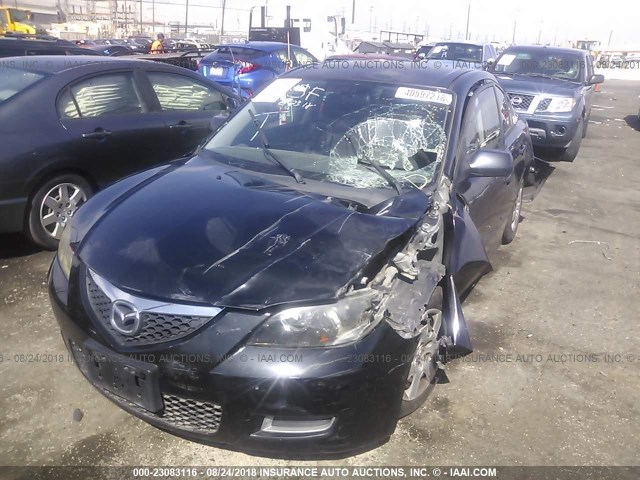 JM1BK12G481779167 - 2008 MAZDA 3 I BLACK photo 6