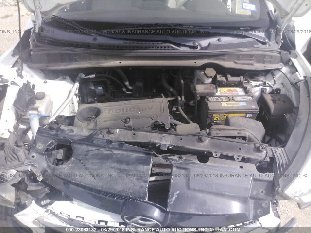 KM8JU3AC6CU462896 - 2012 HYUNDAI TUCSON GLS/LIMITED თეთრი ფოტო 10