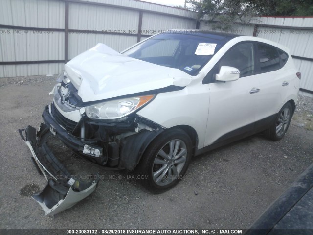 KM8JU3AC6CU462896 - 2012 HYUNDAI TUCSON GLS/LIMITED თეთრი ფოტო 2