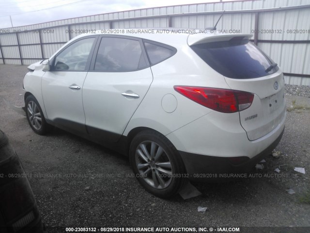 KM8JU3AC6CU462896 - 2012 HYUNDAI TUCSON GLS/LIMITED WHITE photo 3