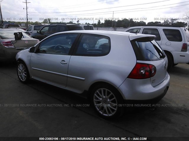 WVWFV71KX6W109916 - 2006 VOLKSWAGEN NEW GTI SILVER photo 3