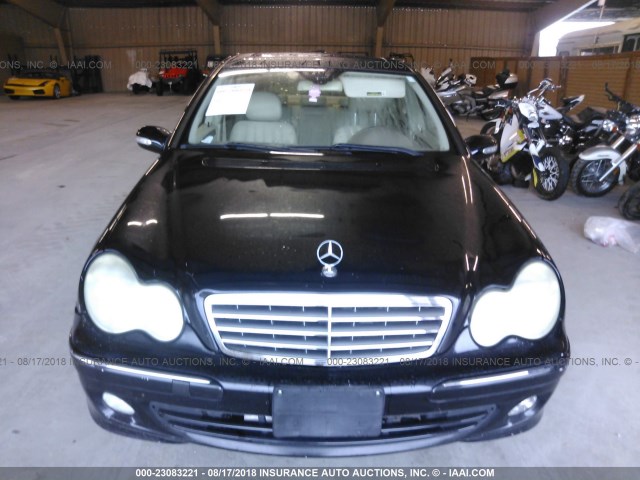 WDBRF54H36A821226 - 2006 MERCEDES-BENZ C GENERATION 2006 280 BLACK photo 6