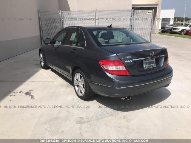 WDDGF54X28F082894 - 2008 MERCEDES-BENZ C 300 GRAY photo 3