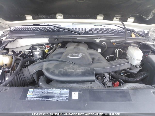 1GYEK63N63R171839 - 2003 CADILLAC ESCALADE LUXURY თეთრი ფოტო 10