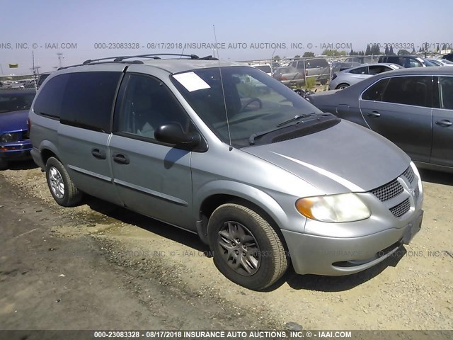 1D8GP24R64B514123 - 2004 DODGE GRAND CARAVAN SE TEAL photo 1