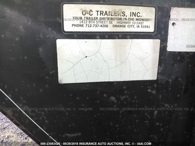 4ZEGF3223W1121018 - 1998 GOOSENECK TRAILERS FLATBED TR  BLACK photo 9