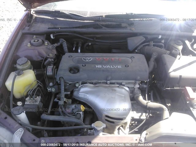JTDBE32K230185070 - 2003 TOYOTA CAMRY LE/XLE RED photo 10