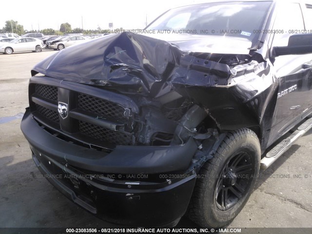 1C6RD6FP1CS297766 - 2012 DODGE RAM 1500 ST BLACK photo 6