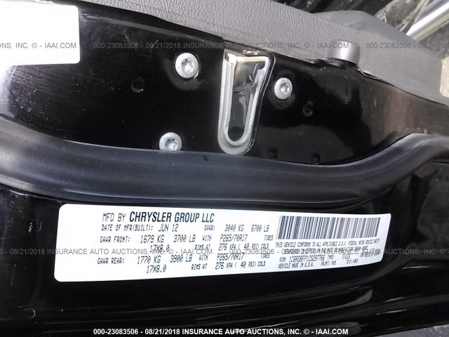 1C6RD6FP1CS297766 - 2012 DODGE RAM 1500 ST BLACK photo 9