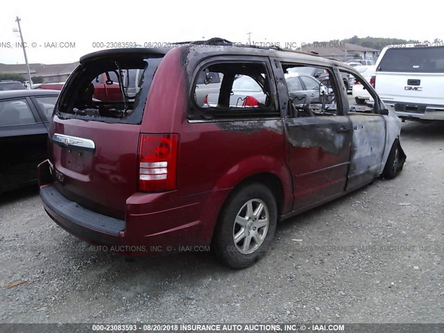 2A8HR54P88R687414 - 2008 CHRYSLER TOWN & COUNTRY TOURING RED photo 4
