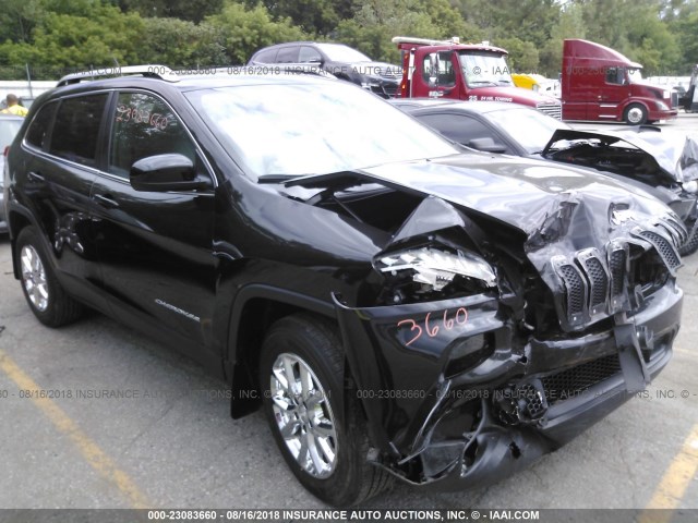 1C4PJMCS4EW260230 - 2014 JEEP CHEROKEE LATITUDE BLACK photo 1